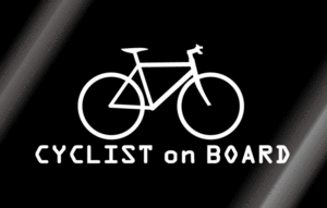 ∇クロスバイク! CYCLIST on BOARDステッカー∇オリジナル カッティング シール 自転車 サイクリストが乗ってます　車にどうぞ☆色選択可能