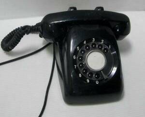  Showa Retro that time thing Toshiba made 600-A 71 black telephone 