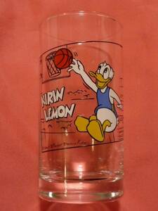 ultra rare! Showa Retro Disney Donald Duck glass ( not for sale )