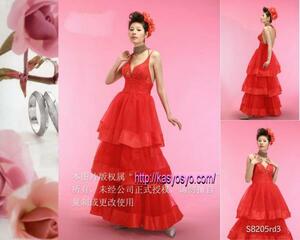  red color dress ( red ) [ large size . correspondence shop ] Mai pcs costume 