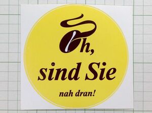  foreign old sticker :sind Sie Vintage miscellaneous goods car +Fb