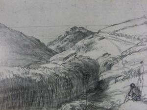 Ｊ．Ｆ．ミレー、限定・１９０６年、希少画版画、 Les Falaises