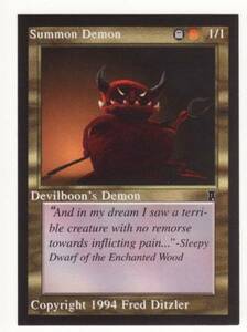 ●MTG● ミドルエイジ Devilboon's Demon(英語、未使用)