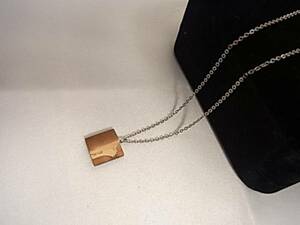  wooden top * name entering necklace name Tomoe 40 centimeter *++