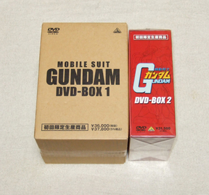  новый товар # Mobile Suit Gundam DVD-BOX первоначальная версия все 2 шт комплект #