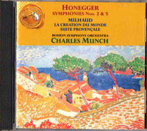 [1CD]ミュンシュ&BSO/オネゲル交響曲2&5番/ミヨー世界の創造_画像1