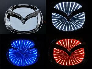  Mazda 3D LED emblem black hole rear trunk 