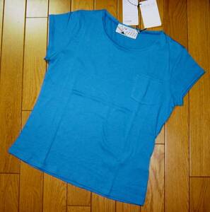 KITSUNE short sleeves T-shirt S blue fox 1