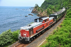 鉄道 デジ 写真 画像 DD51 トワイライトEXP 山陰本線 試運転 3