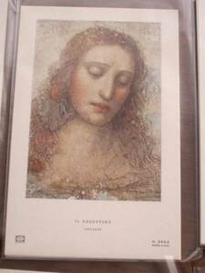 Art hand Auction Imagen★Leonardo da Vinci Cabeza de Cristo★Pintura cristiana Tarjeta de Navidad, antiguo, recopilación, impresos, otros