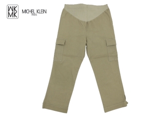 J3665* beautiful goods * Michel Clan *... cotton flax maternity pants M