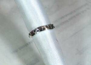 [T's]SR1297 ring silver 925. ring 11 number modern 