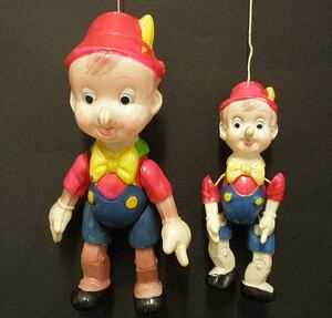 [1950 period cell Lloyd toy ] Pinocchio hanging lowering doll 