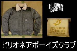 [ complete sale goods ]BBC Billionaire Boys Club sheep leather switch design down jacket cosmos clothes badge attaching ice cream M size 