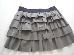  beautiful goods Ray Beams frill miniskirt beige 