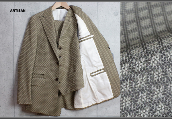 ARTISAN アルチザン 3ピース スーツ 22AW】ハンドメイド オーダースーツ はじめました！｜大宮店の