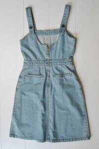 * free zfre-z One-piece bleach Denim overall Denim bleach *