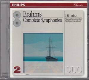 ブラームス 交響曲全集 2CD サヴァリッシュ ウィーン交響楽団