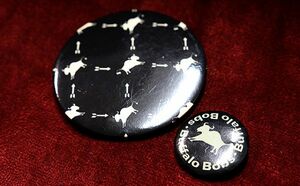 Buffalo Bobs Buffalo Bob z can badge 2 kind rare 