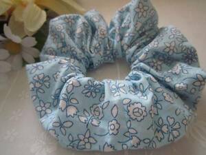 * elastic * * light blue . white. floral print * Liberty manner *