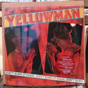 イエローマン YELLOWMAN/DON'T BURN IT～(LP,新品)