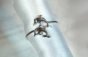 [T's]SR1346 ring silver 925. ring 18 number dolphin Dolphin 