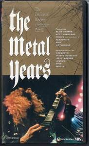 【1980年代当時品】VHSビデオ★the metal years ザ・メタル・イヤーズ
