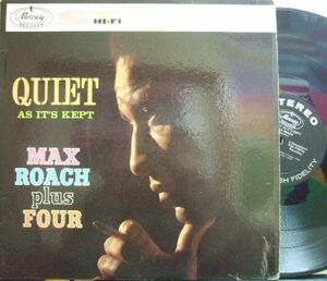 ３枚で送料無料【米Mercury】Max Roach/Quiet As It's Kept (Tommy Turrentine, Stanley Turrentine, etc)