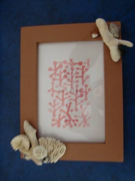 ※Handgemacht★Okinawa-Korallen-Fotorahmen Nr. 3※, Handgefertigte Artikel, Innere, Verschiedene Waren, Ornament, Objekt