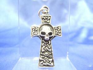  Yokohama newest 925SILVER! silver Cross skull 10 character .7.9g postage 220 jpy ξgtξ ξ11s