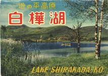 アンティーク 絵はがき 池の平高原 白樺湖 8枚セット_画像1