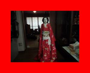 : prompt decision [ old capital Kyoto ][ Kiyoshi .. Cub T24S47] Kiyoshi ., bunraku doll,. writing .