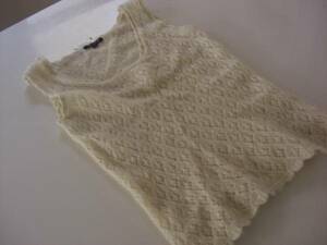  used M Comme Ca Du Mode hook braided knitted the best ivory 