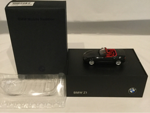 1/43 BMW ディーラー特注 Z1 ロードスター 黒×赤 ミニカー 希少車 モデルカー ディーラー限定 クラシックカー