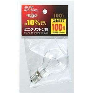 【送料込み】ELPA/ミニクリプトン球100W形E17GKP-L90H(C)4個価格