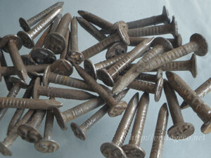  antique America railroad number nails nail M 10 pcs set 