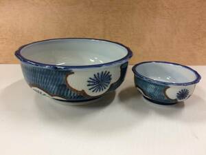 Art hand Auction ★New item [Immediate purchase] Hand-painted small bowl, sashimi bowl, 14.8cm soy sauce, 1 to 9 sets with small bowl available, Japanese tableware, pot, small bowl