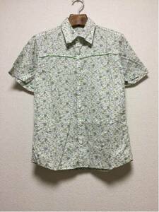 [ prompt decision old clothes ]FUSED SENSITIVITY abx./ short sleeves button shirt / lining using / floral print /2