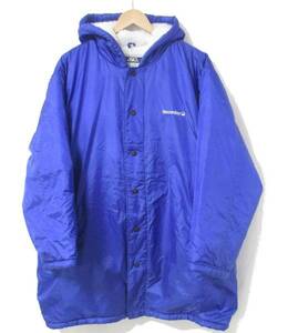 [ reverse side boa!] Asics /Recorder* with a hood bench coat *L