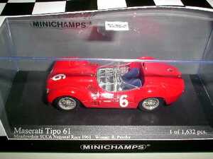 PMA 1/43 MASERATI マセラティTipo61 NO6 ウイナーSCCA 1961