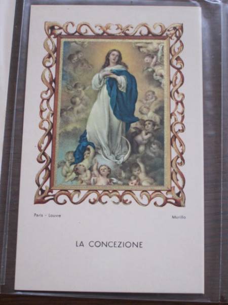 Picture★Murillo Immaculate Conception Venera Brass★Christian Painting Virgin Mary 2, antique, collection, printed matter, others