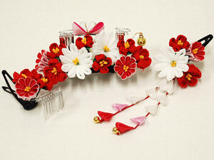 ** new goods ** handmade hair ornament * for girl * white * red series *[26-CW-1]