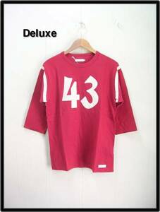 M ￥12,600 新品【Deluxe CANNONBALL デラックス キャノンボール カットソー tシャツ 7分袖Tシャツ 13SD2267 RED レッド】