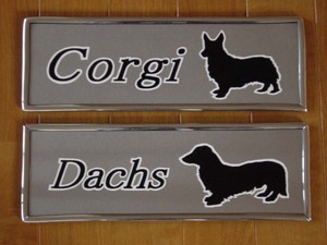  Dux, Corgi, aluminium plate. gauge . equipment ornament 