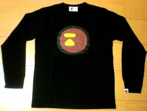 * new goods * cheap postage *APE long T S / black 