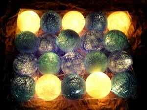  ball light ( cotton material )* green color * Thai kingdom made 