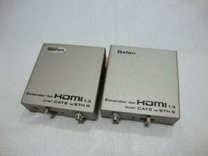 ◆即決有◆ Gefen HDMI延長機～100m EXT-HDMI 1.3-CAT5-ELR /通電OK 未チェック ジャンク