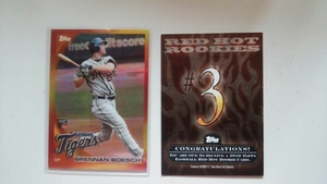 2010 TOPPS Red Hot Rookies Brennan Boesch