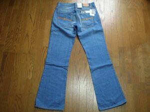 イタリア製 ヌーディージーンズ FLARE GLENN デニム パンツW32 ブルー NUDIE JEANS フレア ジーンズ ジーパン インディゴ染めMADE IN ITALY