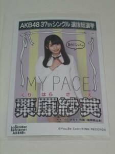 未開封　AKB48 ラブラドールレトリバー 劇場盤 生写真　栗原紗英